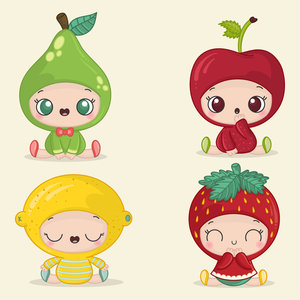 Bebe disfrazado kawaii